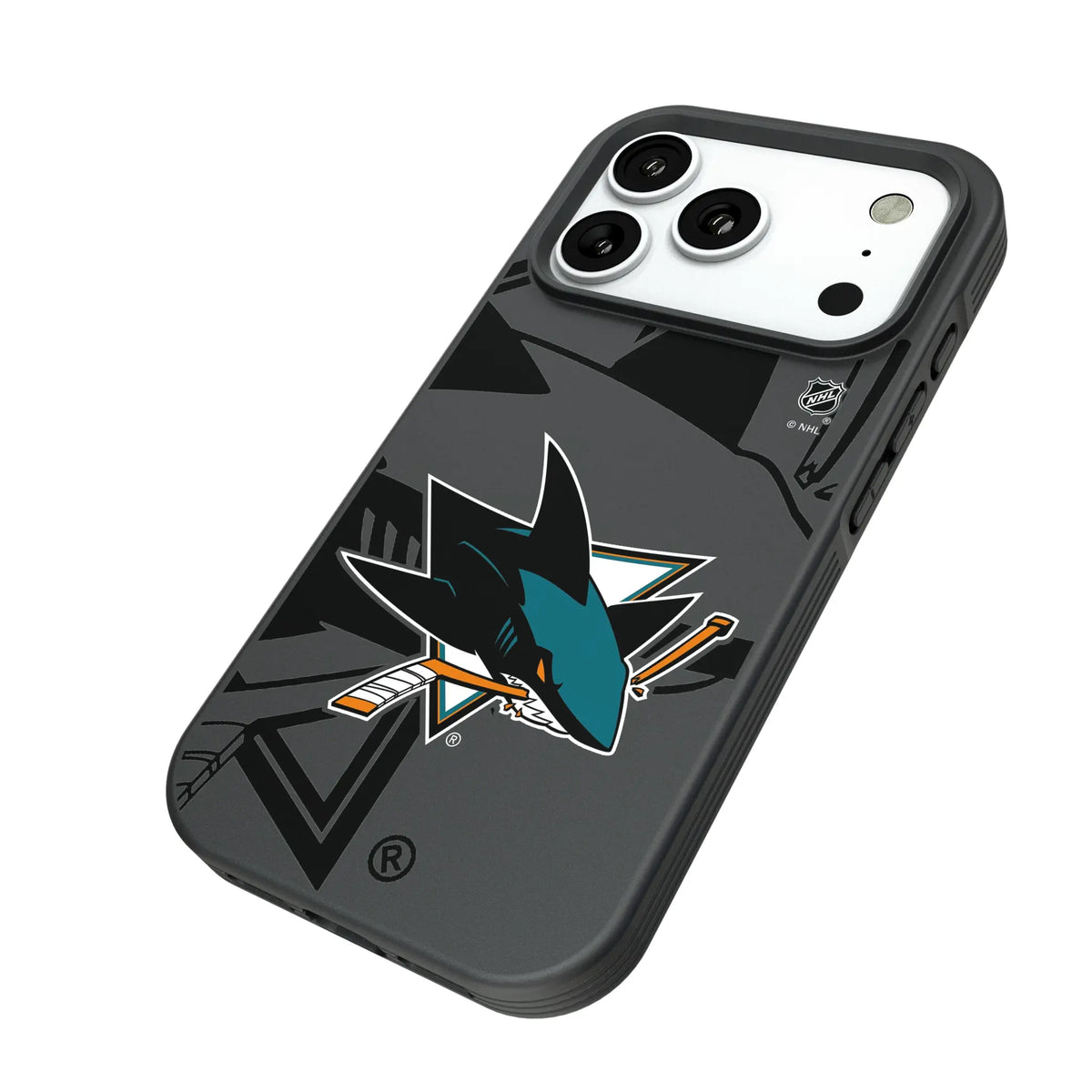 San Jose Sharks Monocolor Tilt Bump Phone Case for Apple iPhone