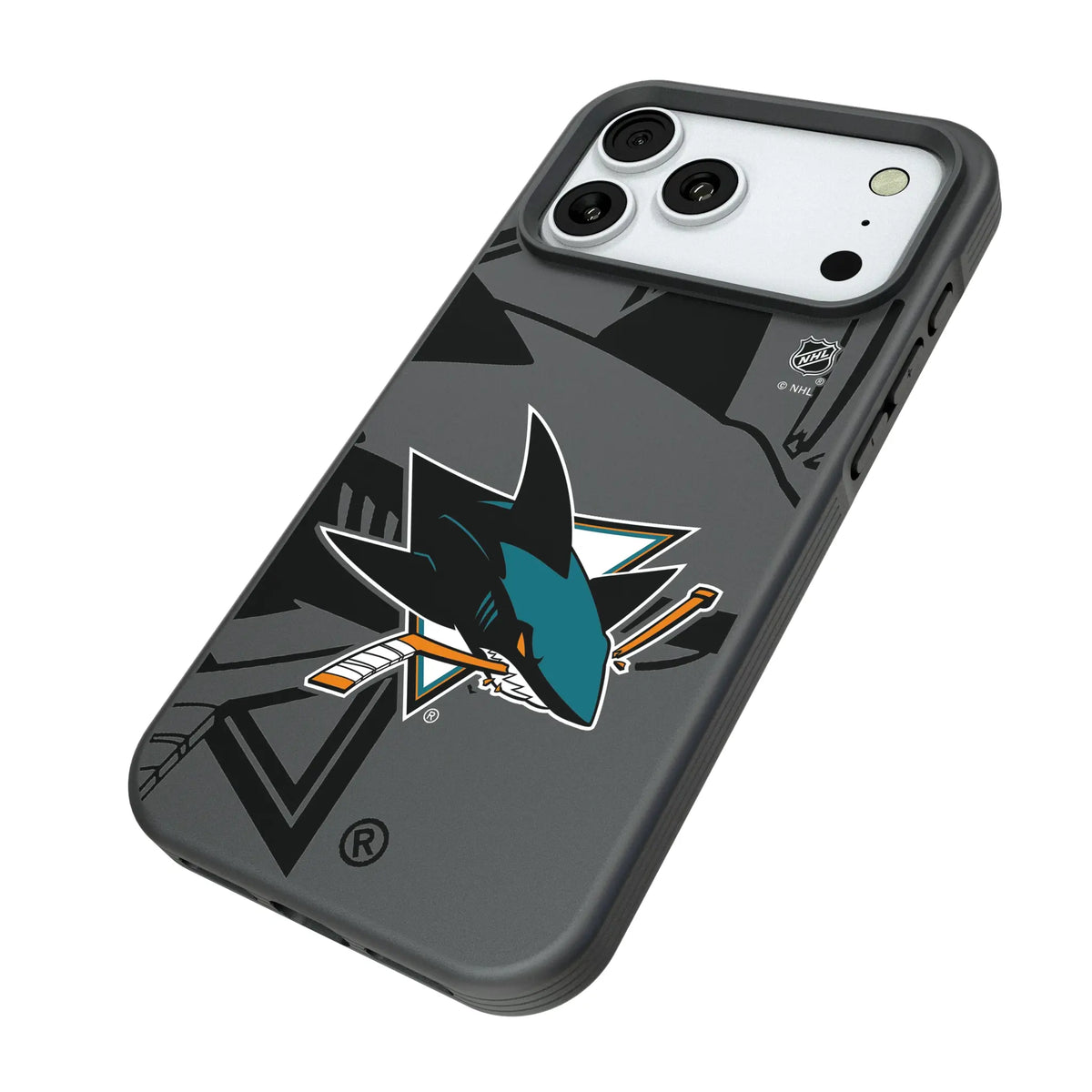 San Jose Sharks Monocolor Tilt Bump Phone Case for Apple iPhone