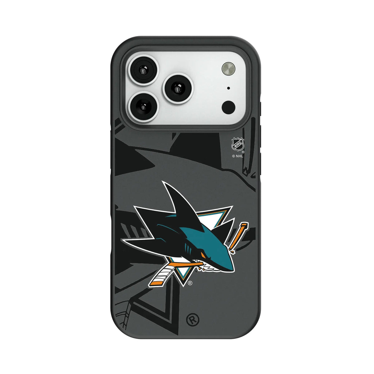 San Jose Sharks Monocolor Tilt Bump Phone Case for Apple iPhone