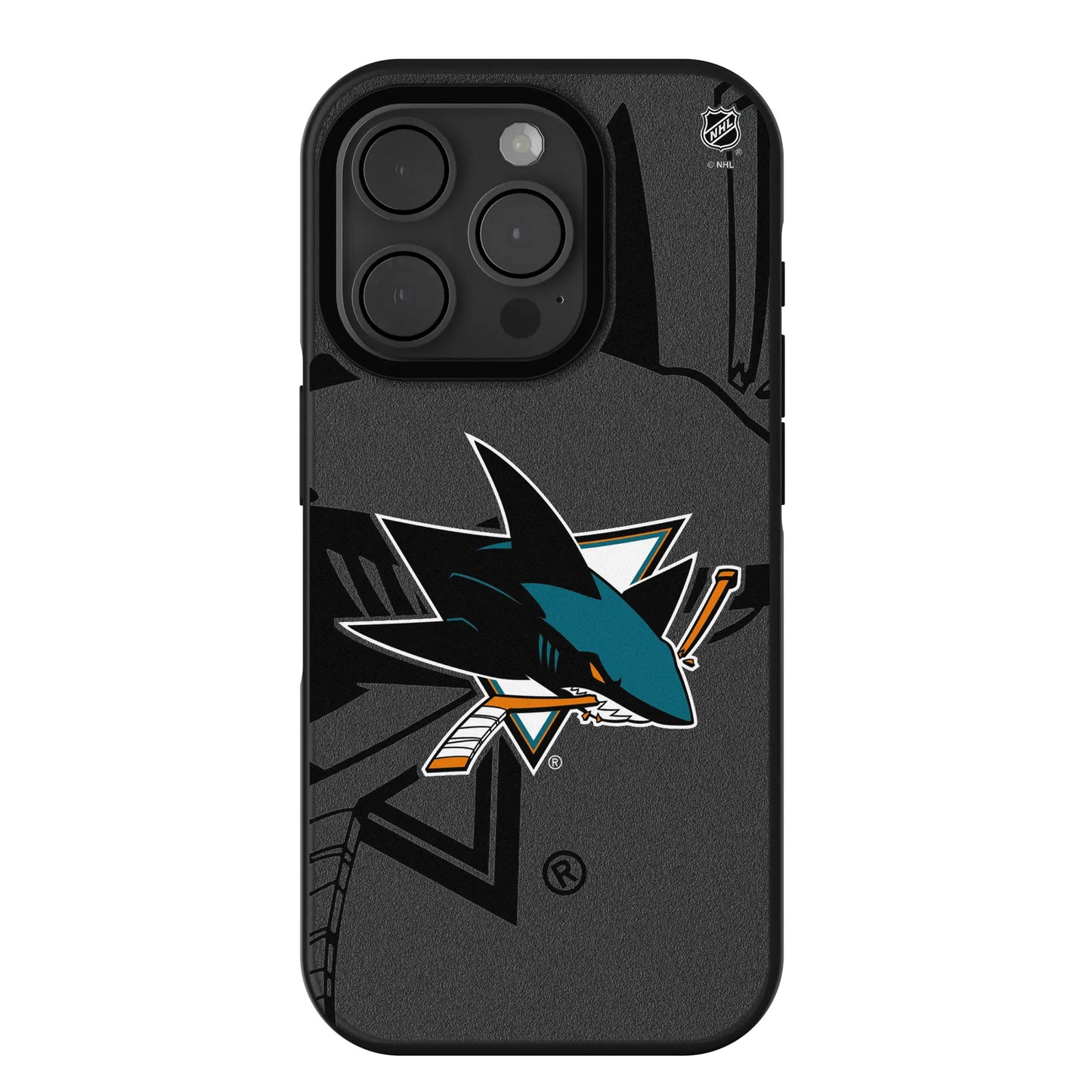 San Jose Sharks Monocolor Tilt Bump Phone Case for Apple iPhone