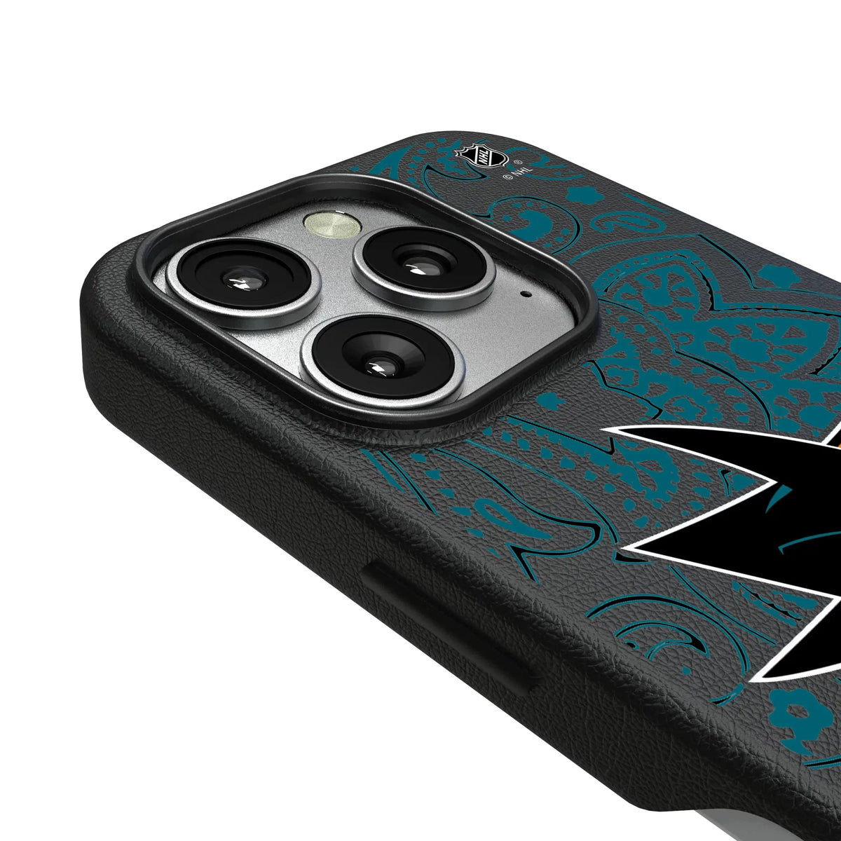San Jose Sharks Paisley MagSafe Compatible Phone Case for Apple iPhone