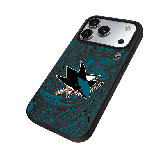 San Jose Sharks Paisley MagSafe Compatible Phone Case for Apple iPhone