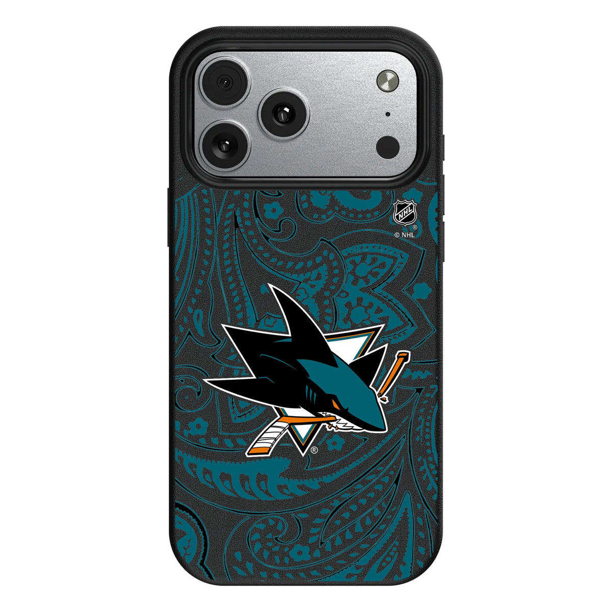 San Jose Sharks Paisley MagSafe Compatible Phone Case for Apple iPhone