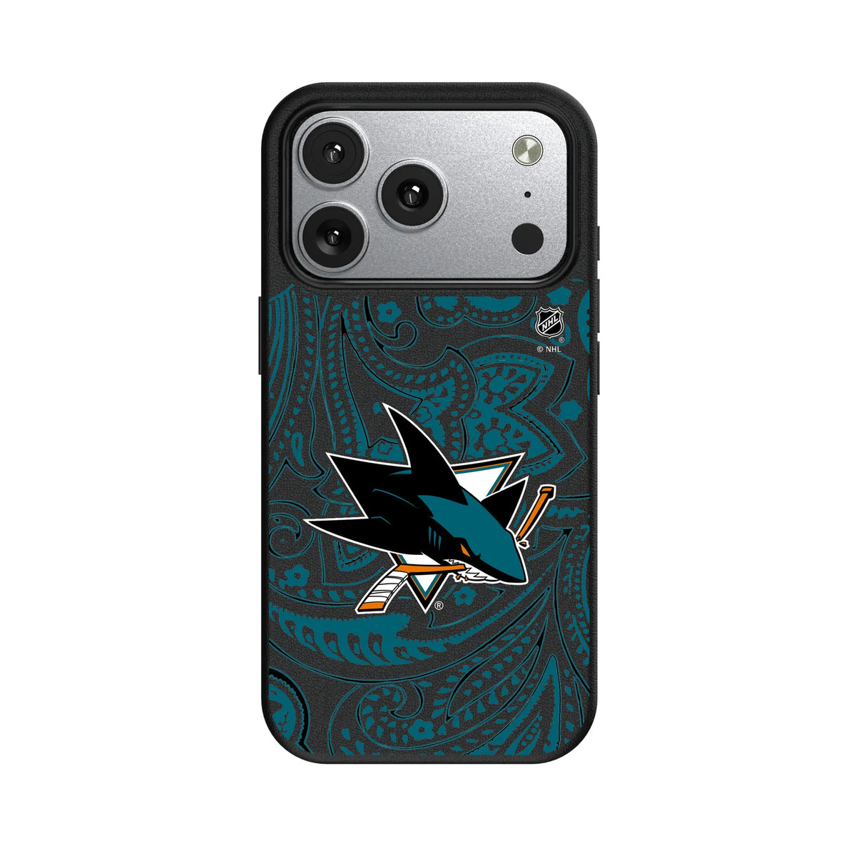 San Jose Sharks Paisley MagSafe Compatible Phone Case for Apple iPhone