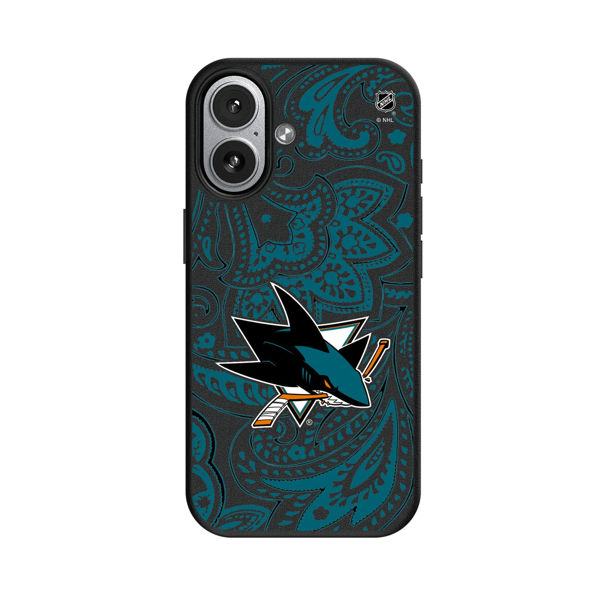 San Jose Sharks Paisley MagSafe Compatible Phone Case for Apple iPhone