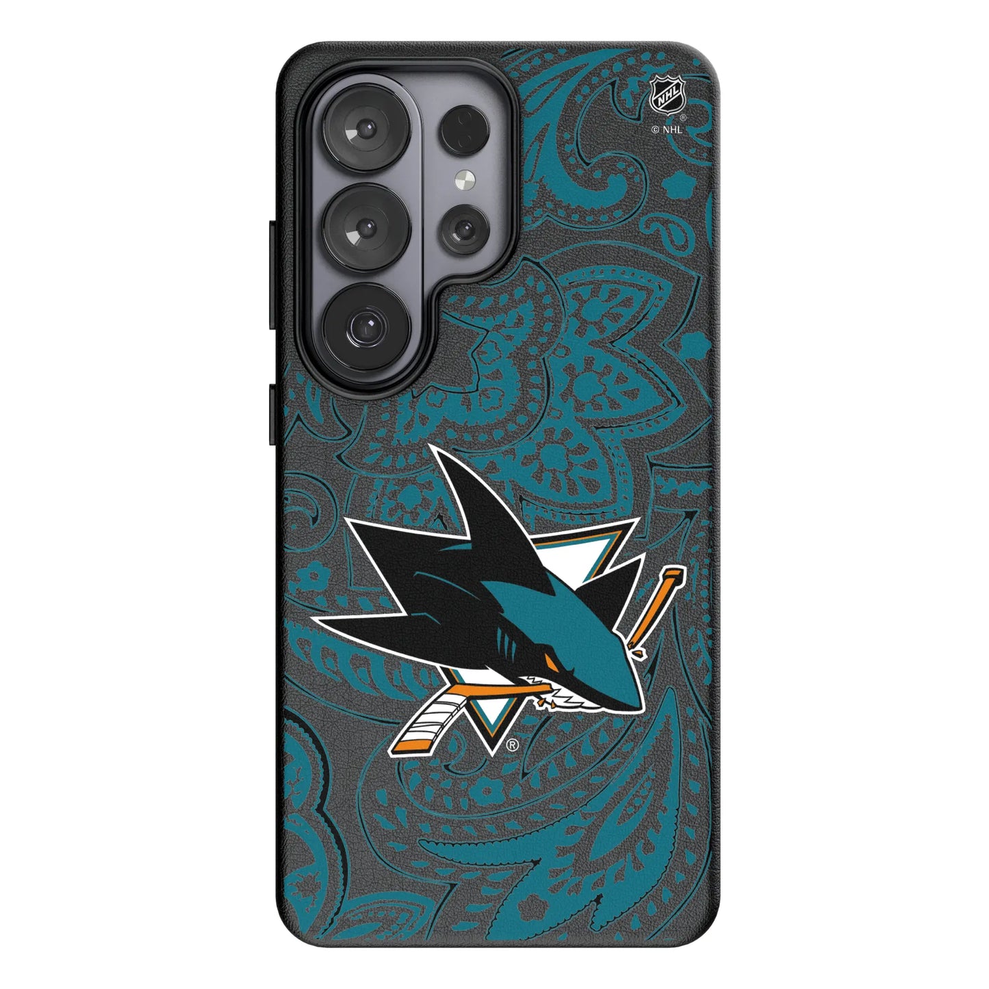 San Jose Sharks Paisley MagSafe Compatible Phone Case for Samsung Galaxy