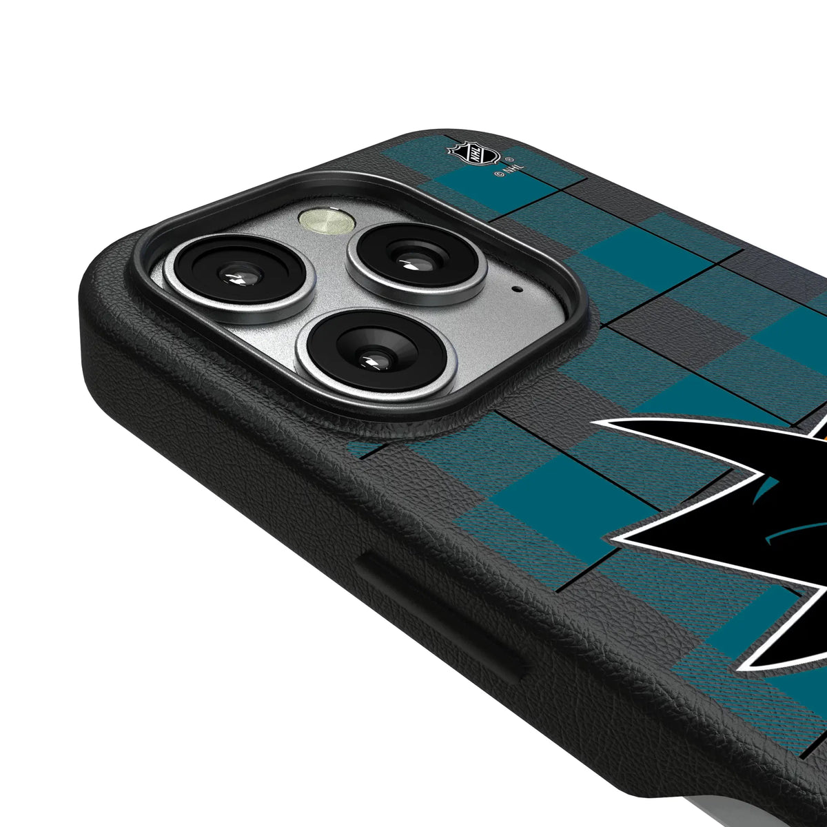 San Jose Sharks Plaid MagSafe Compatible Phone Case for Apple iPhone
