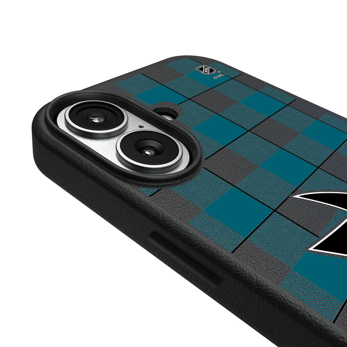 San Jose Sharks Plaid MagSafe Compatible Phone Case for Apple iPhone