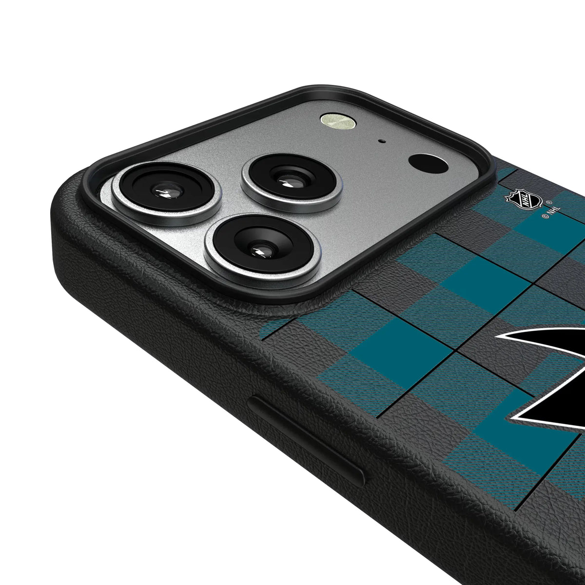 San Jose Sharks Plaid MagSafe Compatible Phone Case for Apple iPhone