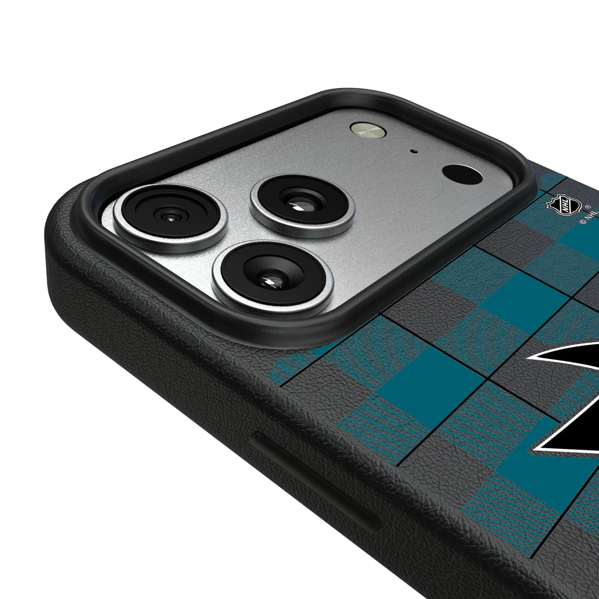 San Jose Sharks Plaid MagSafe Compatible Phone Case for Apple iPhone