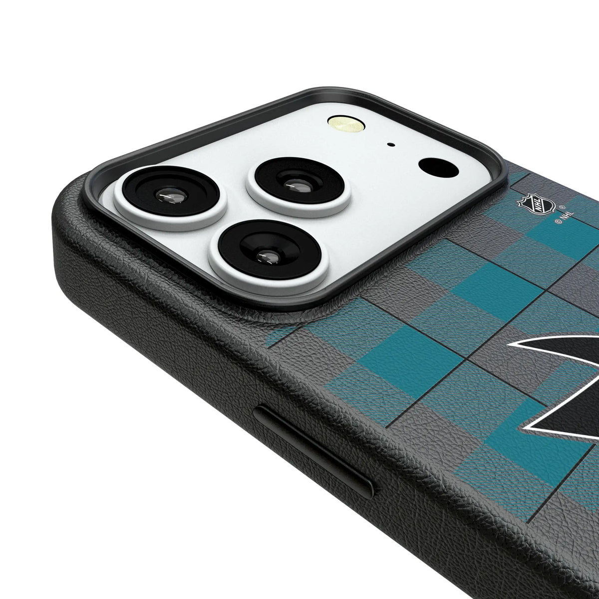 San Jose Sharks Plaid MagSafe Compatible Phone Case for Apple iPhone