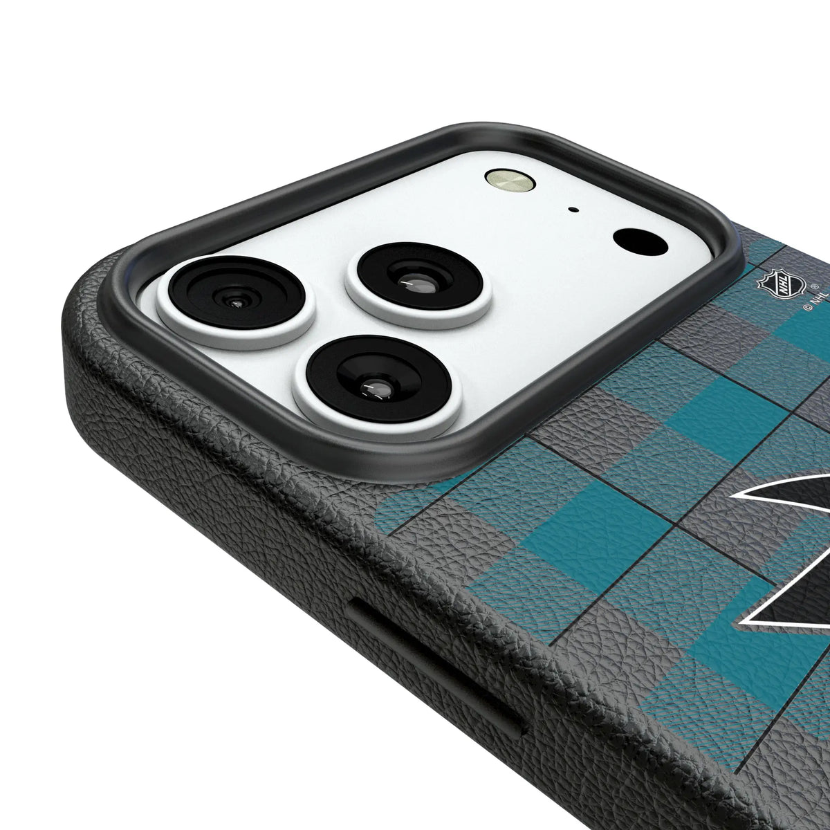 San Jose Sharks Plaid MagSafe Compatible Phone Case for Apple iPhone