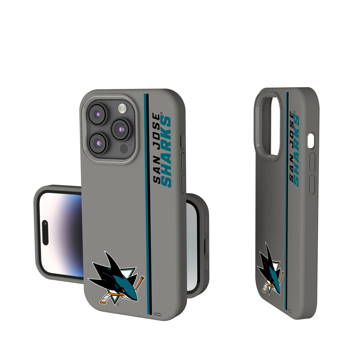 San Jose Sharks Sidebar Soft Touch Phone Case for Apple iPhone