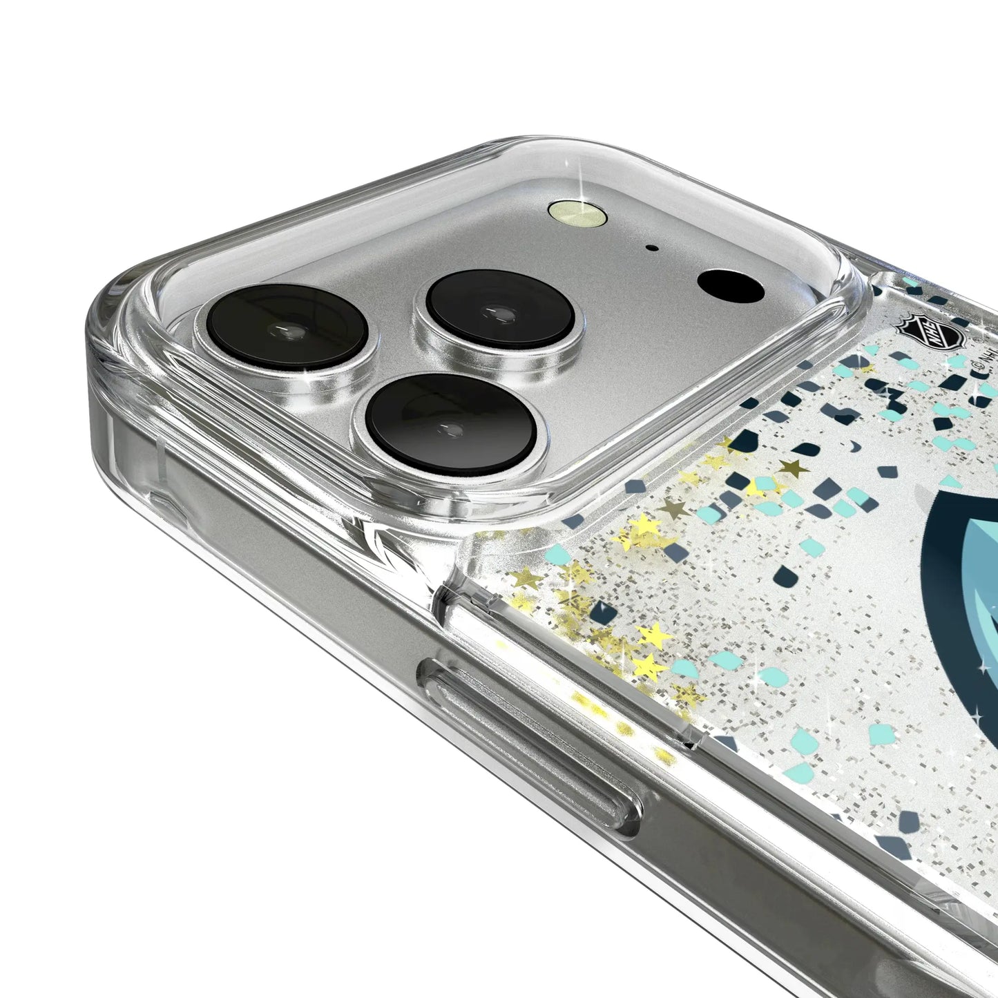 Seattle Kraken Confetti Glitter Phone Case for Apple iPhone