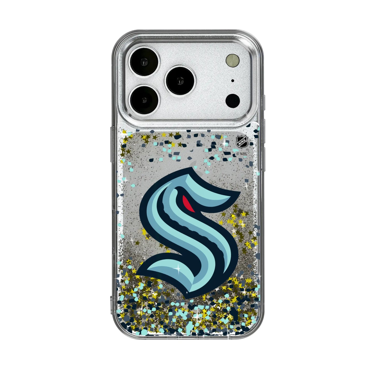 Seattle Kraken Confetti Glitter Phone Case for Apple iPhone