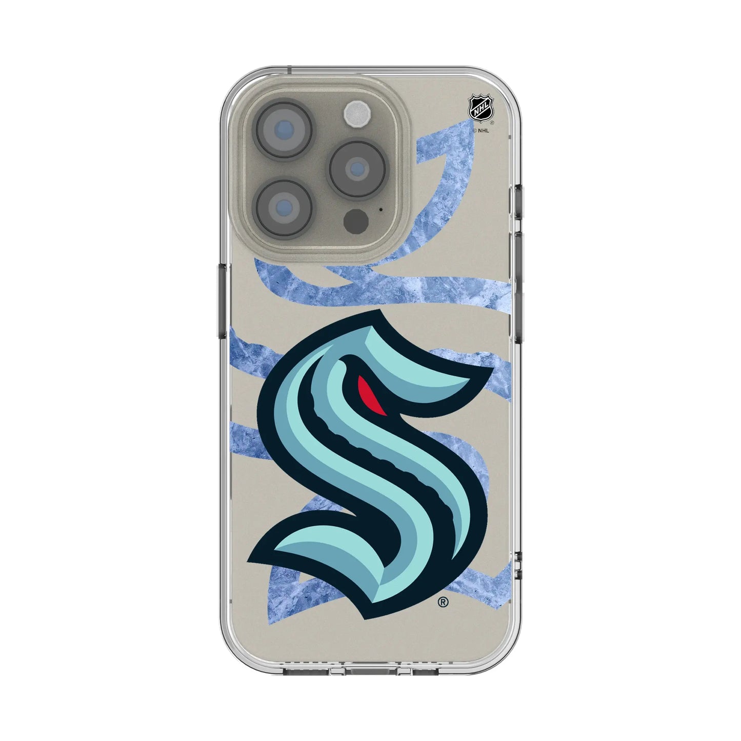 Seattle Kraken Ice Tilt Clear Phone Case for Apple iPhone