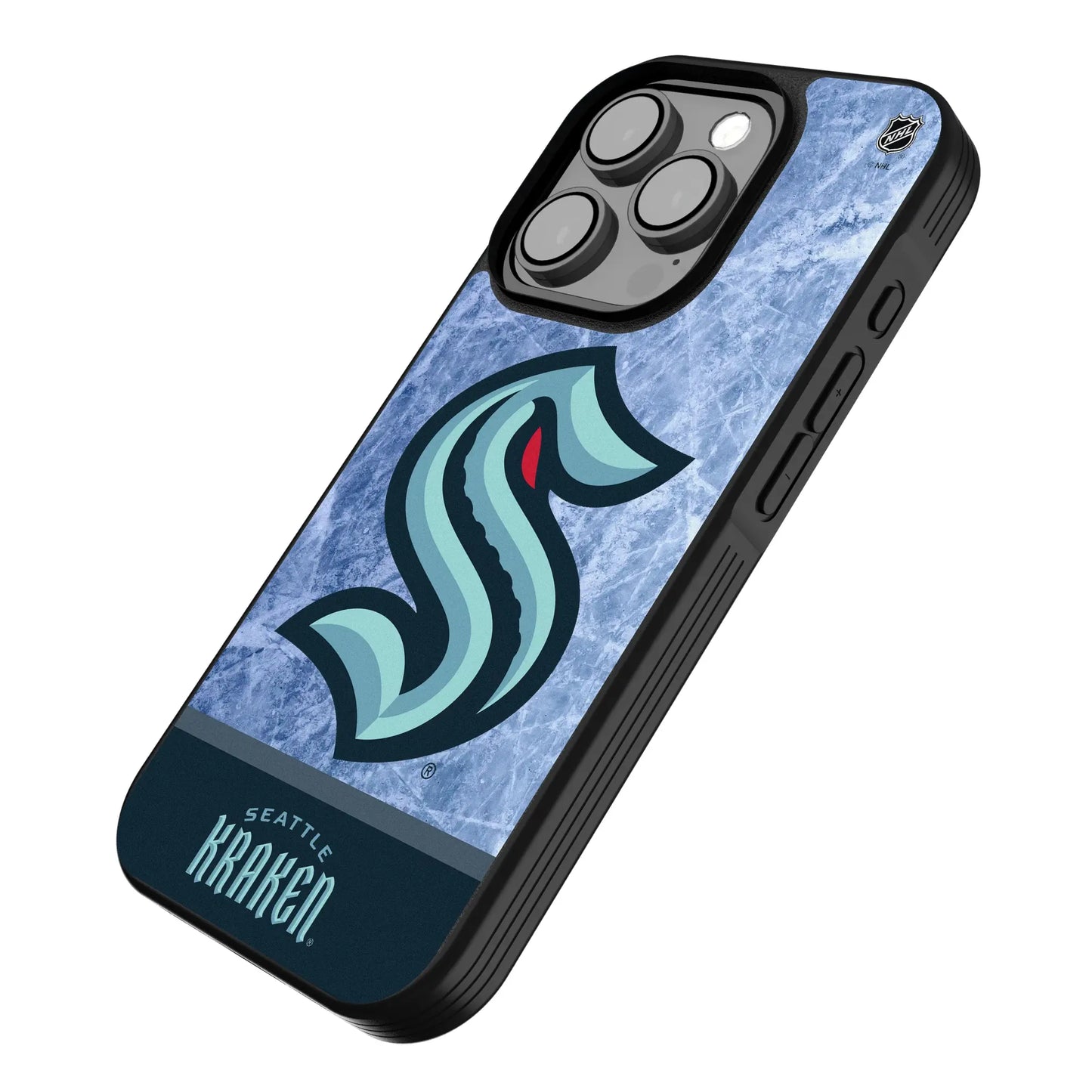 Seattle Kraken Ice Wordmark Bump Phone Case for Apple iPhone