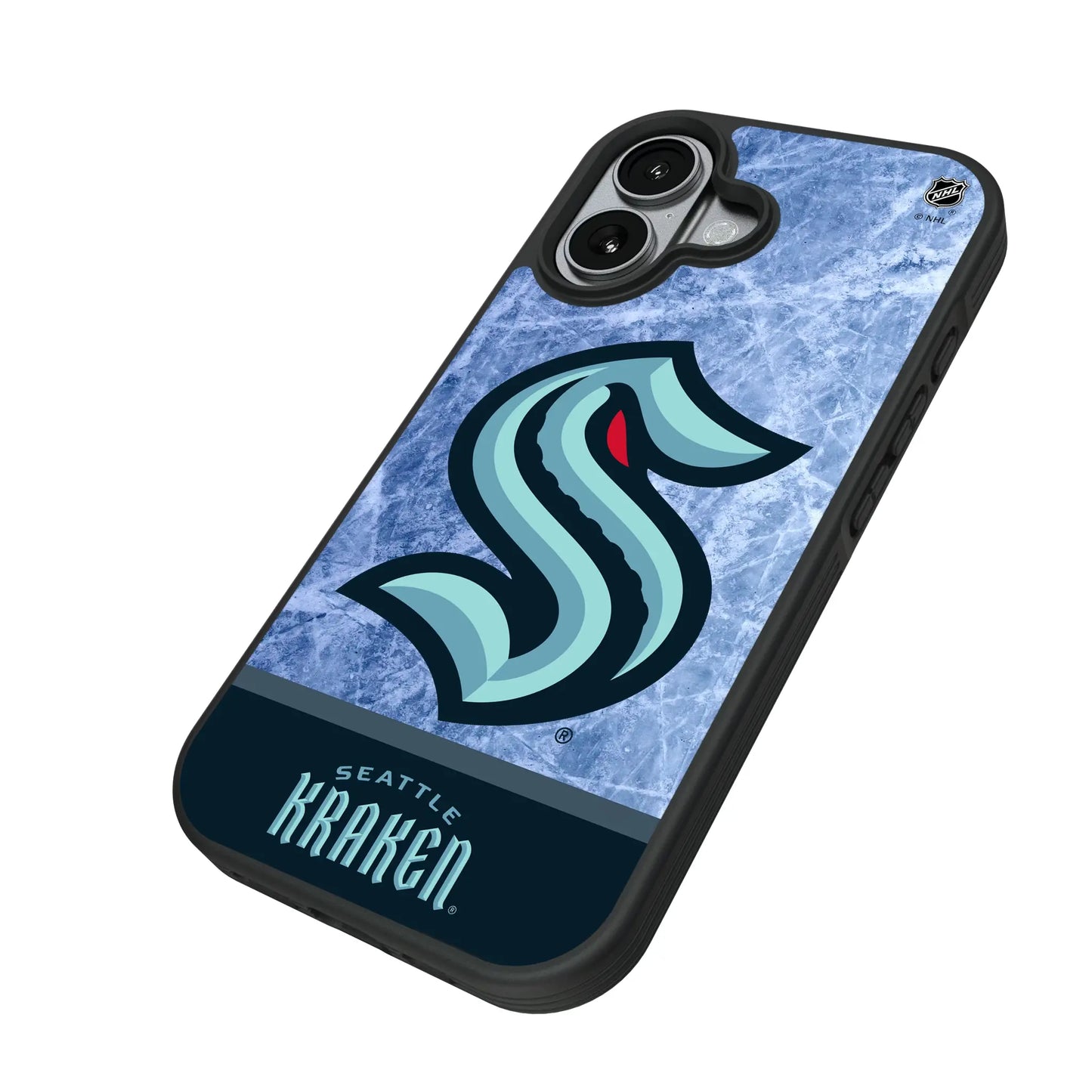 Seattle Kraken Ice Wordmark Bump Phone Case for Apple iPhone
