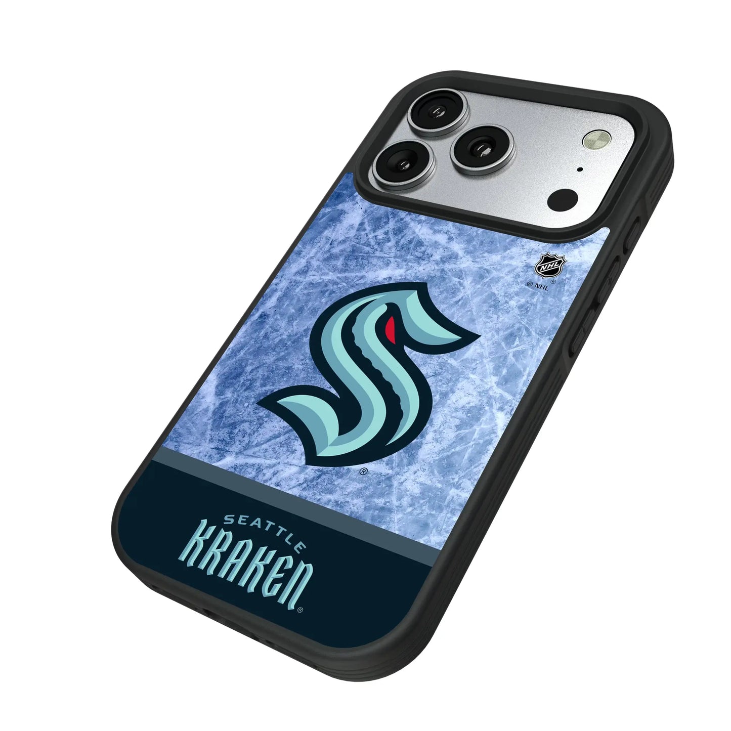 Seattle Kraken Ice Wordmark Bump Phone Case for Apple iPhone