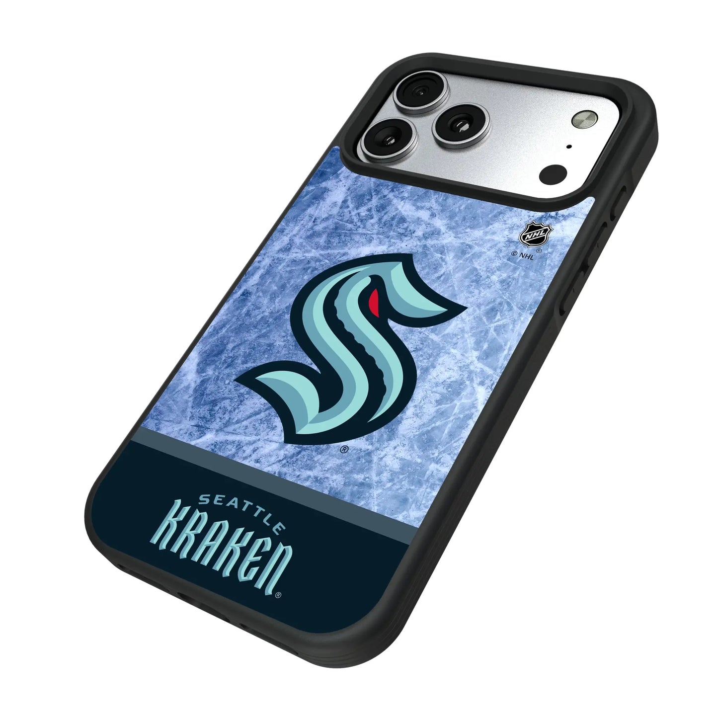 Seattle Kraken Ice Wordmark Bump Phone Case for Apple iPhone