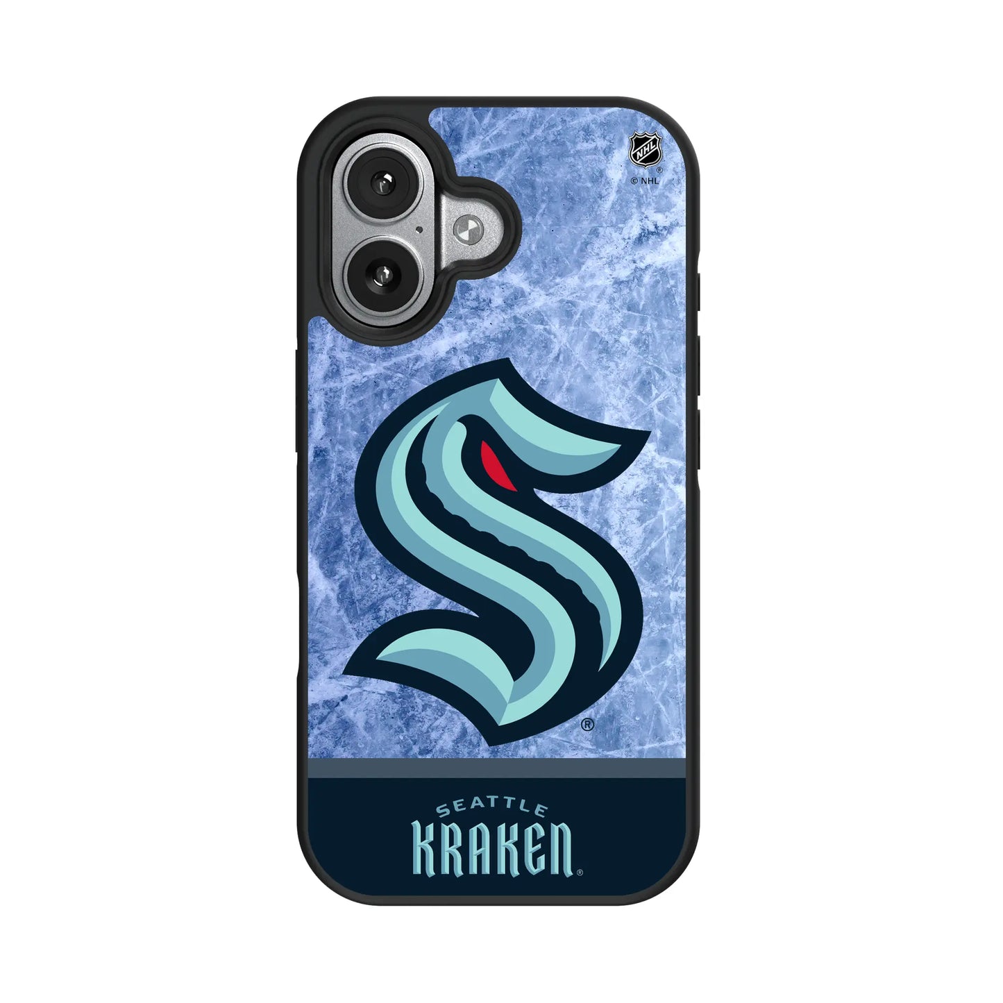 Seattle Kraken Ice Wordmark Bump Phone Case for Apple iPhone