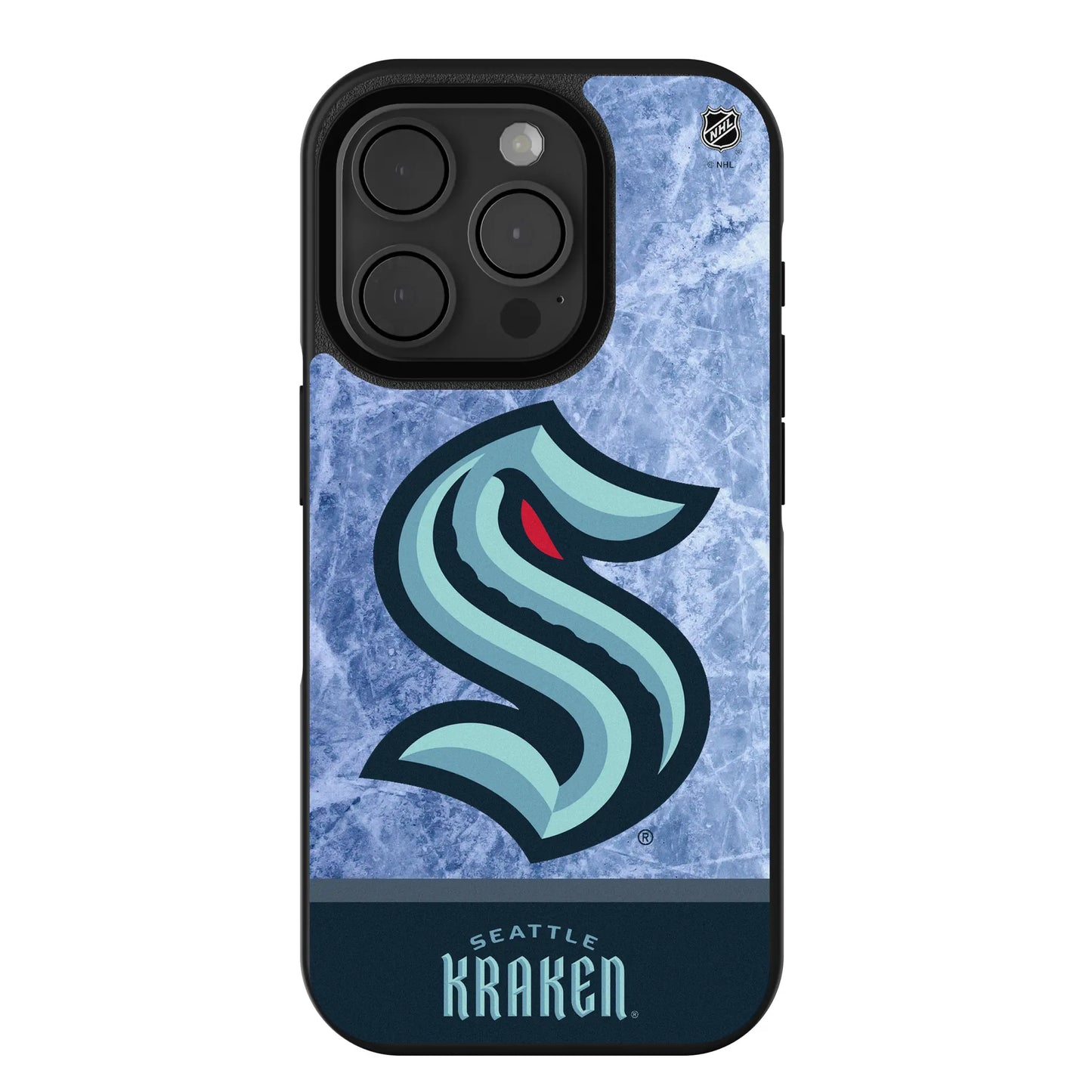 Seattle Kraken Ice Wordmark Bump Phone Case for Apple iPhone