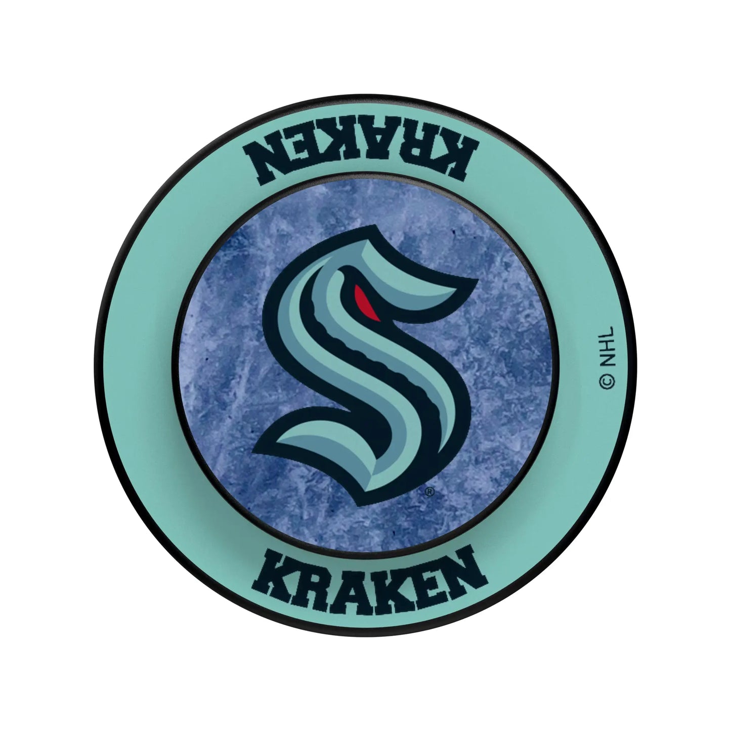 Seattle Kraken Ice Wordmark PopSockets Magnetic Phone Grip and Stand