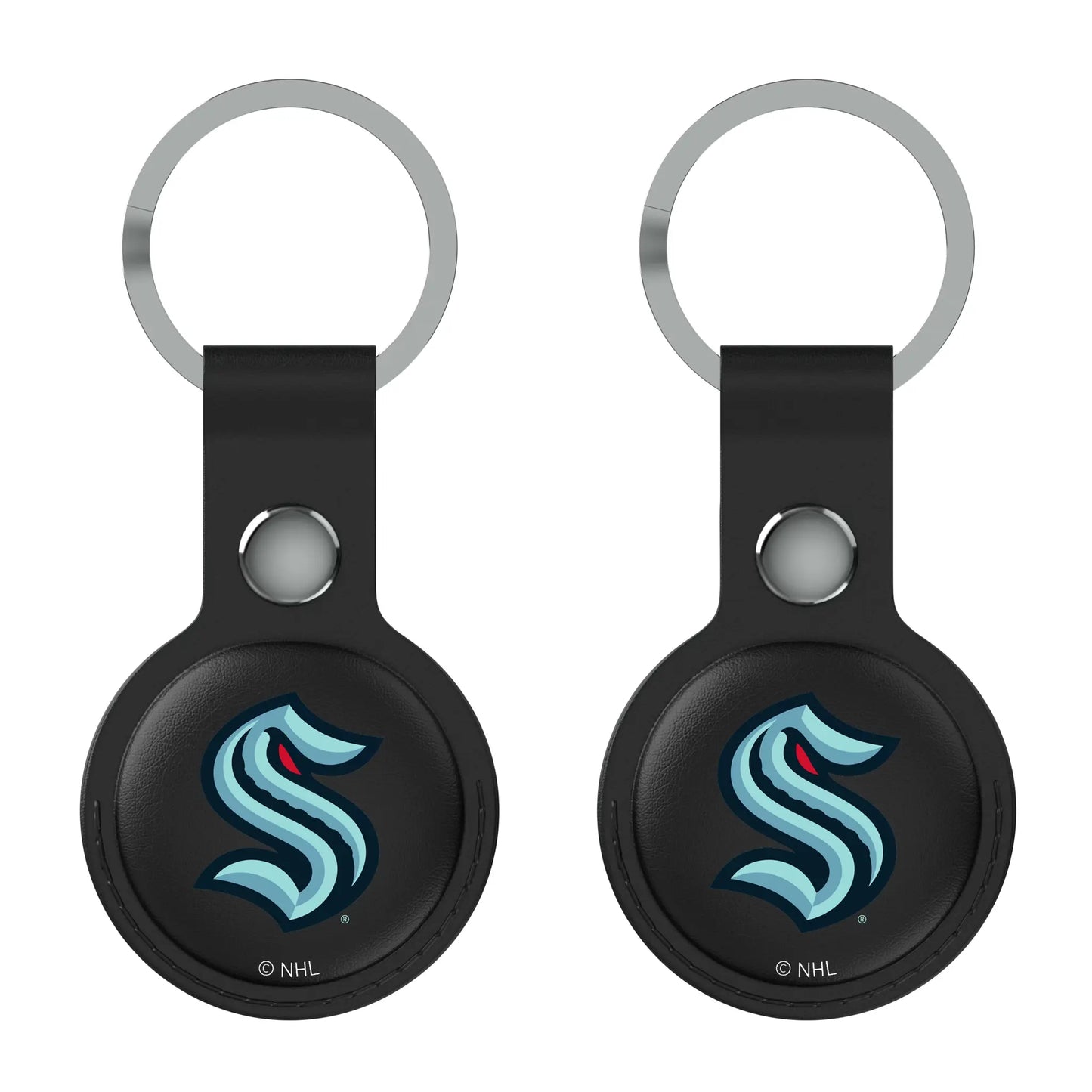 Seattle Kraken Insignia Black Airtag Holder 2-Pack