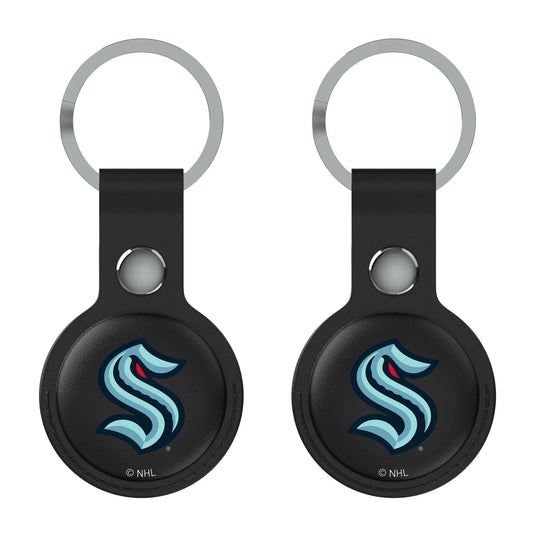 Seattle Kraken Insignia Black Airtag Holder 2-Pack