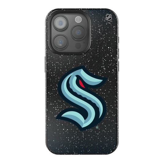 Seattle Kraken Linen Black Bling Phone Case for Apple iPhone