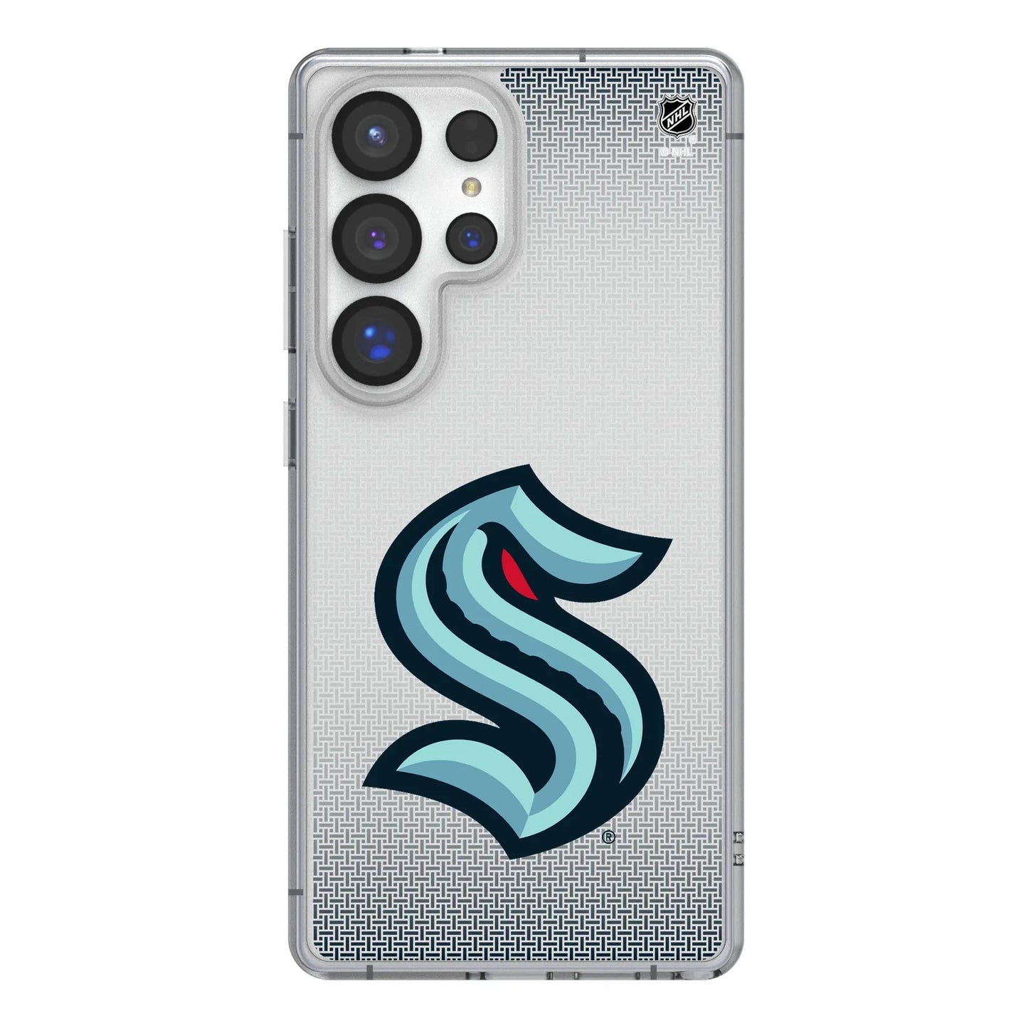 Seattle Kraken Linen Clear Phone Case for Samsung Galaxy