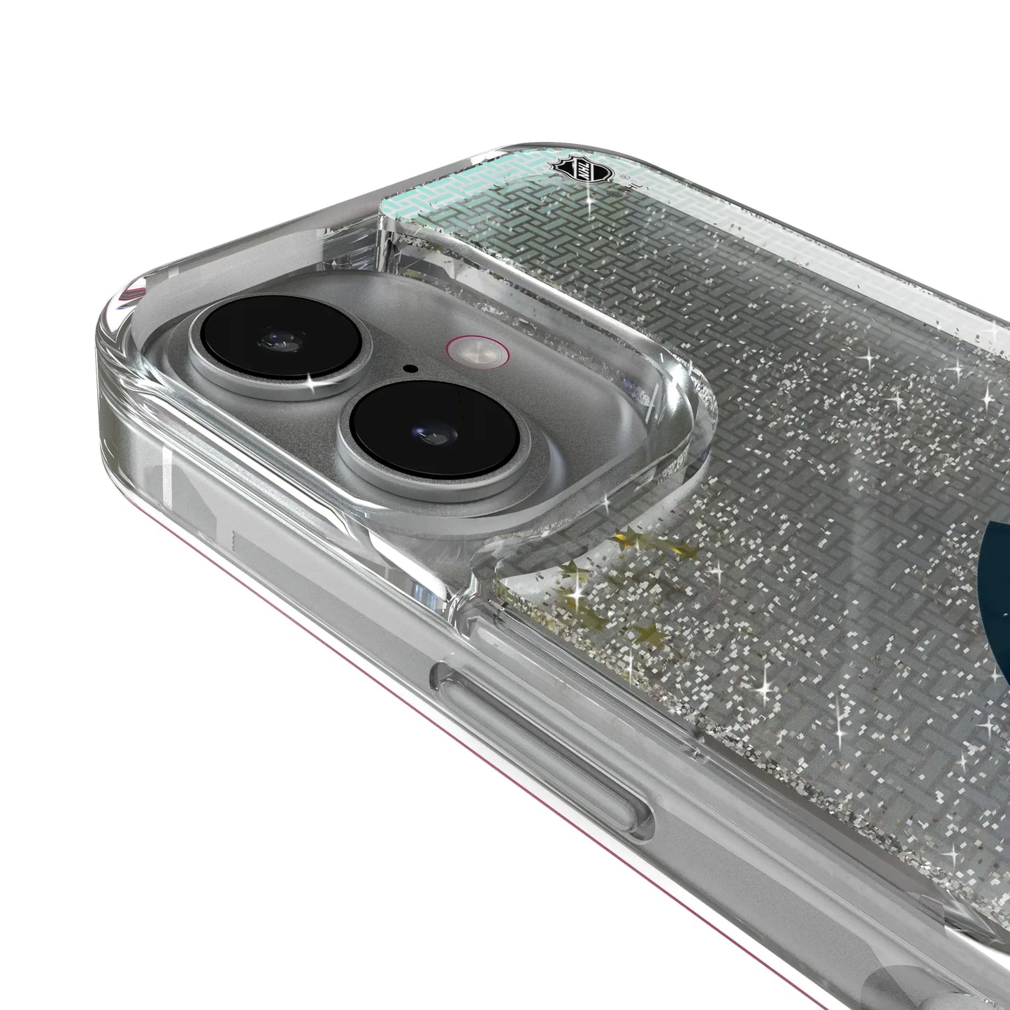 Seattle Kraken Linen Glitter Phone Case for Apple iPhone