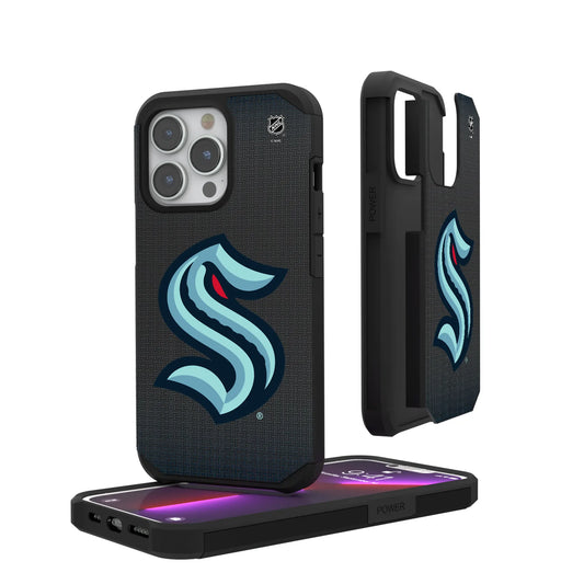 Seattle Kraken Linen Rugged Phone Case for Apple iPhone