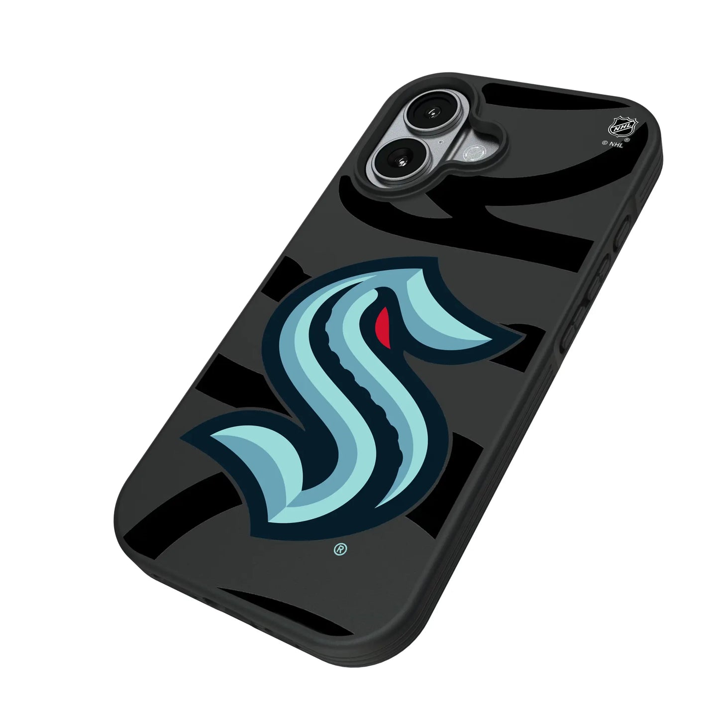 Seattle Kraken Monocolor Tilt Bump Phone Case for Apple iPhone