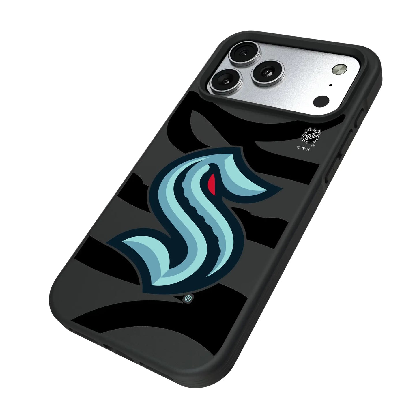 Seattle Kraken Monocolor Tilt Bump Phone Case for Apple iPhone