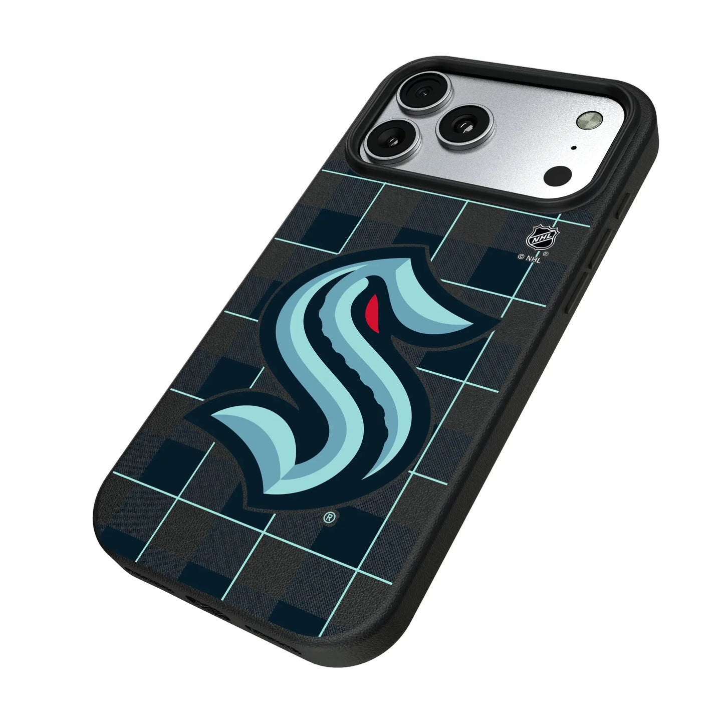 Seattle Kraken Plaid MagSafe Compatible Phone Case for Apple iPhone