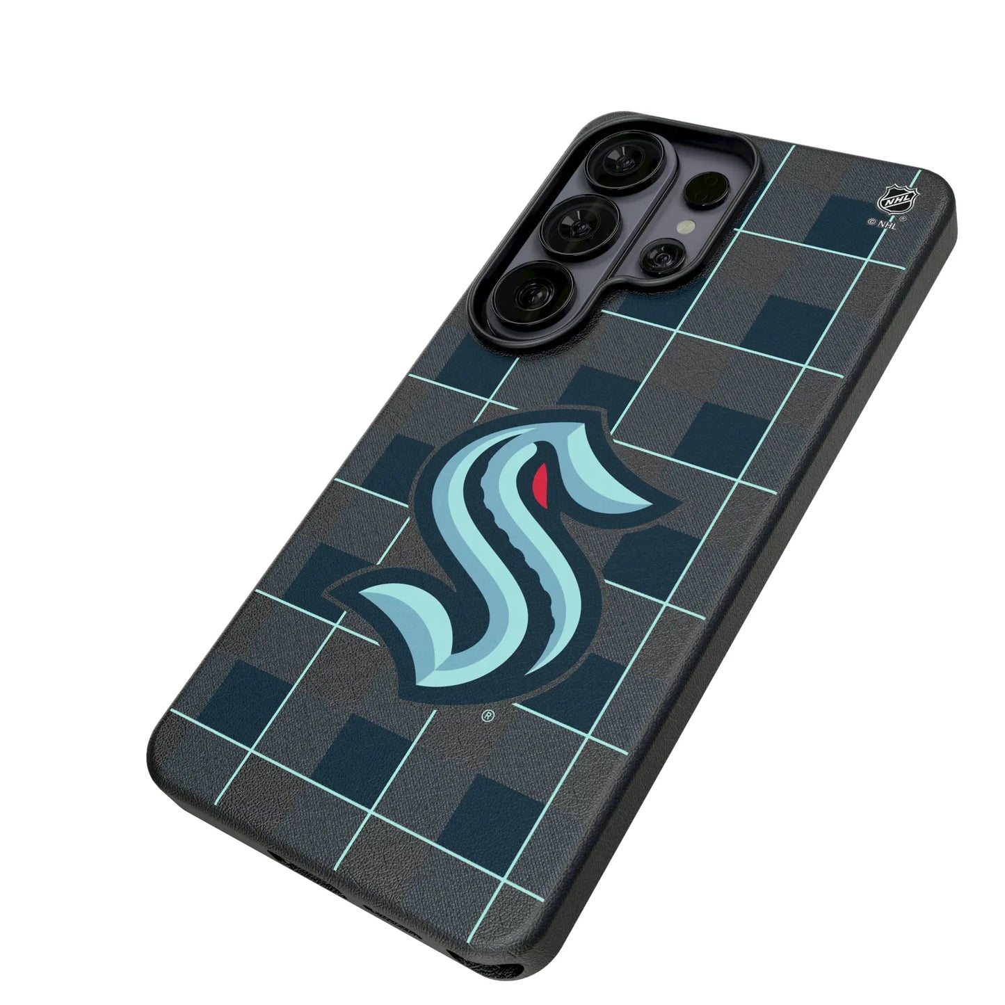 Seattle Kraken Plaid MagSafe Compatible Phone Case for Samsung Galaxy