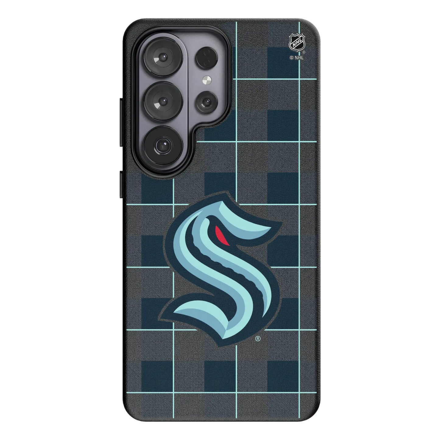 Seattle Kraken Plaid MagSafe Compatible Phone Case for Samsung Galaxy