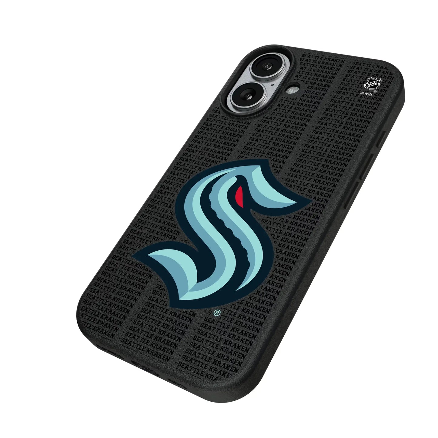 Seattle Kraken Text Backdrop MagSafe Compatible Phone Case for Apple iPhone