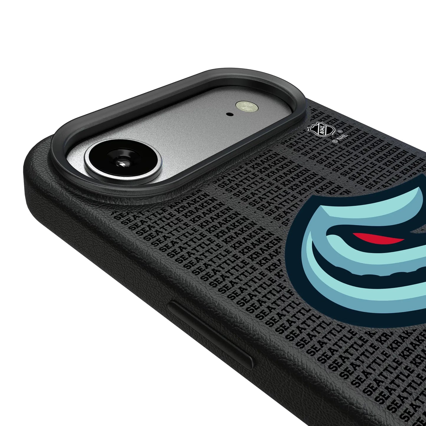 Seattle Kraken Text Backdrop MagSafe Compatible Phone Case for Apple iPhone