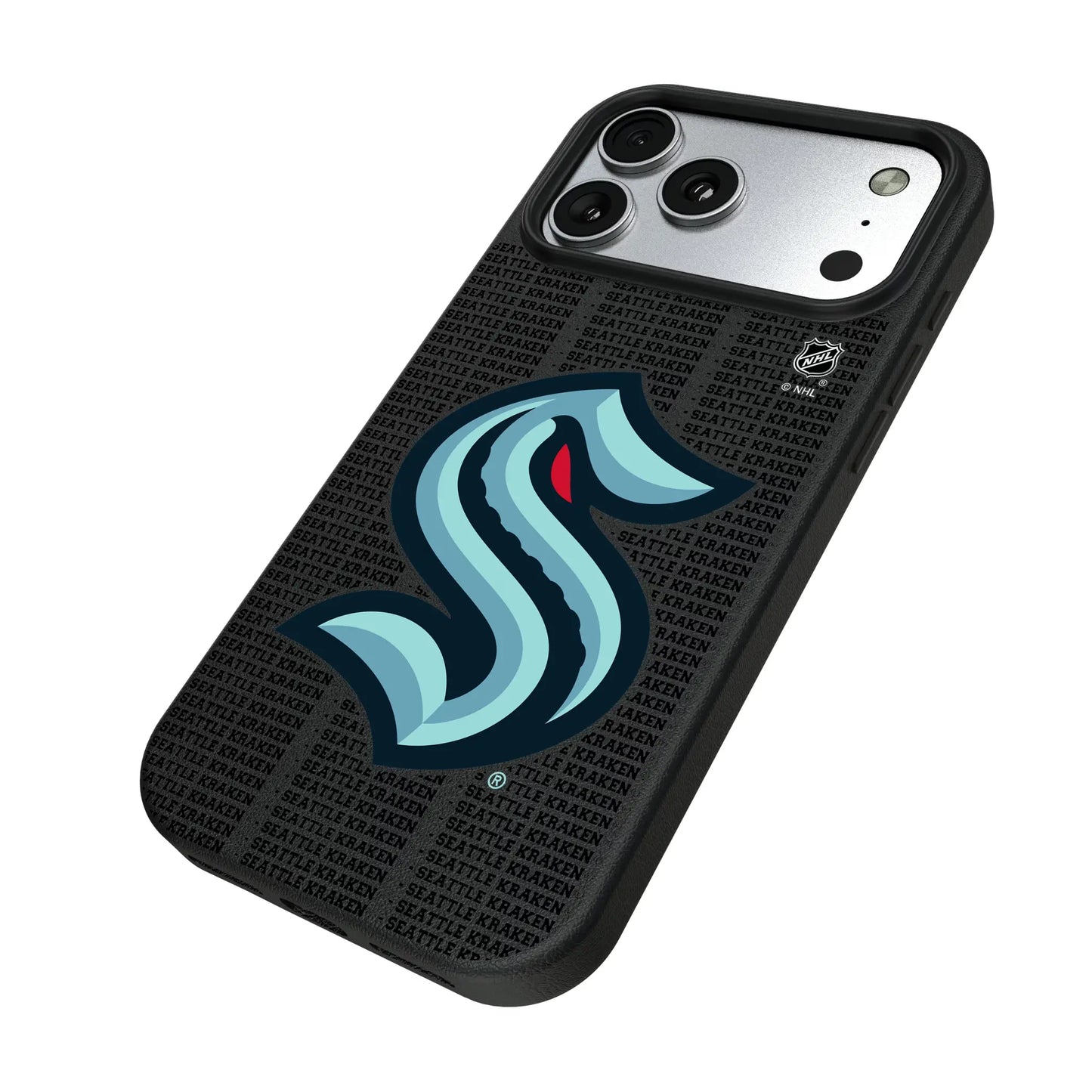 Seattle Kraken Text Backdrop MagSafe Compatible Phone Case for Apple iPhone