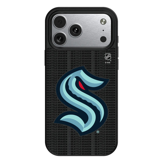 Seattle Kraken Text Backdrop MagSafe Compatible Phone Case for Apple iPhone