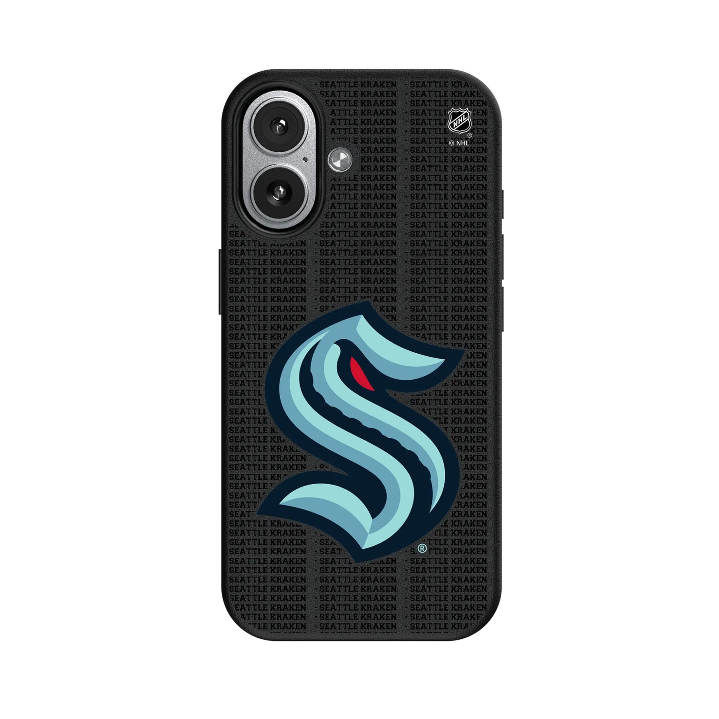 Seattle Kraken Text Backdrop MagSafe Compatible Phone Case for Apple iPhone