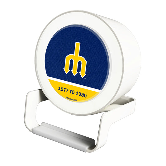 Seattle Mariners 1977-1980 - Cooperstown Collection Endzone Solid Night Light Charger and Bluetooth Speaker