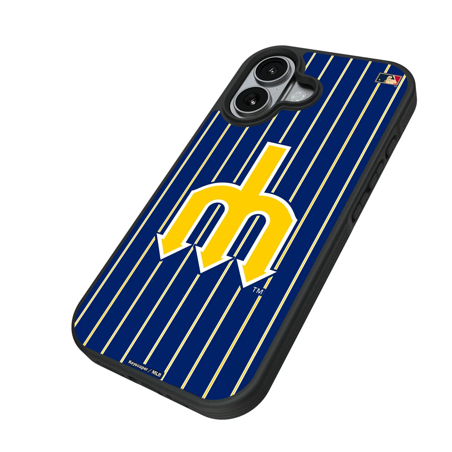 Seattle Mariners 1977-1980 - Cooperstown Collection Pinstripe Bump Phone Case for Apple iPhone