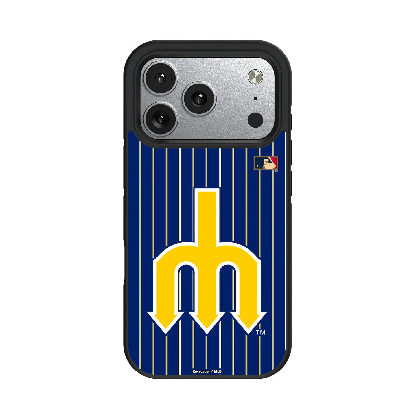 Seattle Mariners 1977-1980 - Cooperstown Collection Pinstripe Bump Phone Case for Apple iPhone
