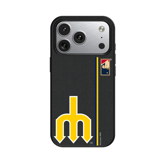 Seattle Mariners 1977-1980 - Cooperstown Collection Sidebar MagSafe Compatible Phone Case for Apple iPhone