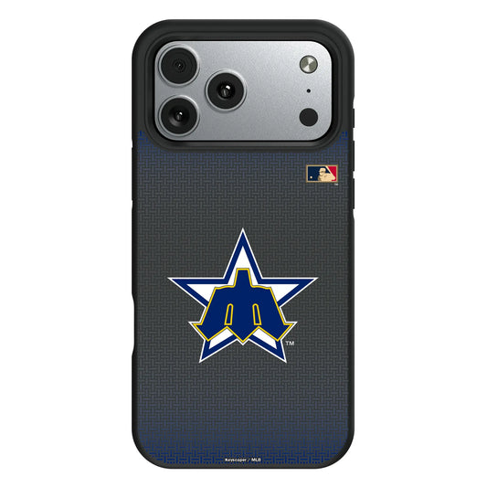 Seattle Mariners 1981-1986 - Cooperstown Collection Linen Bump Phone Case for Apple iPhone