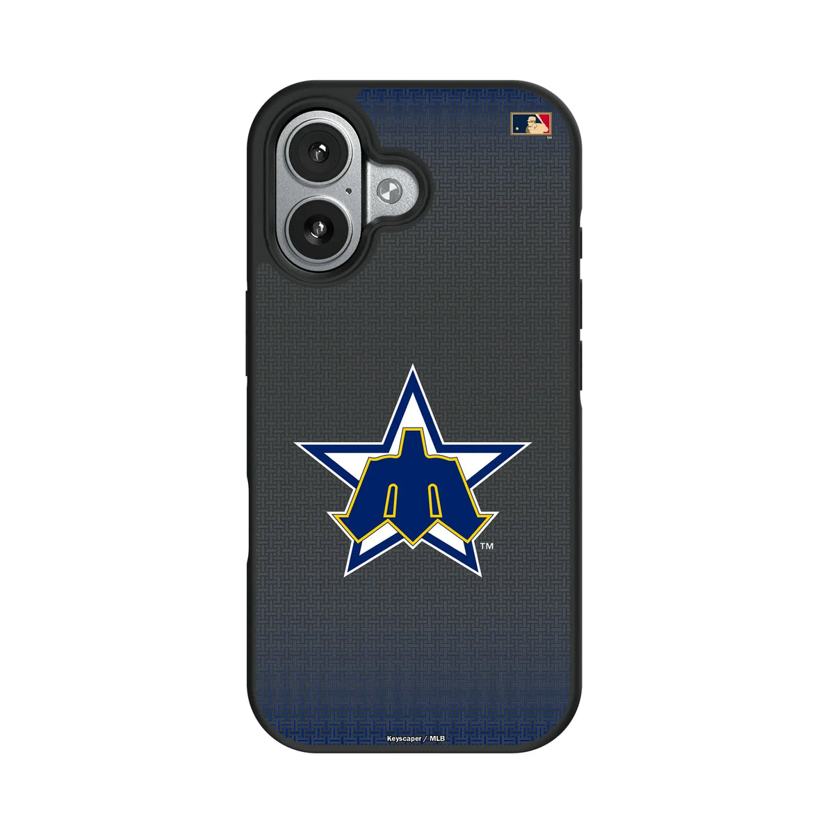 Seattle Mariners 1981-1986 - Cooperstown Collection Linen Bump Phone Case for Apple iPhone