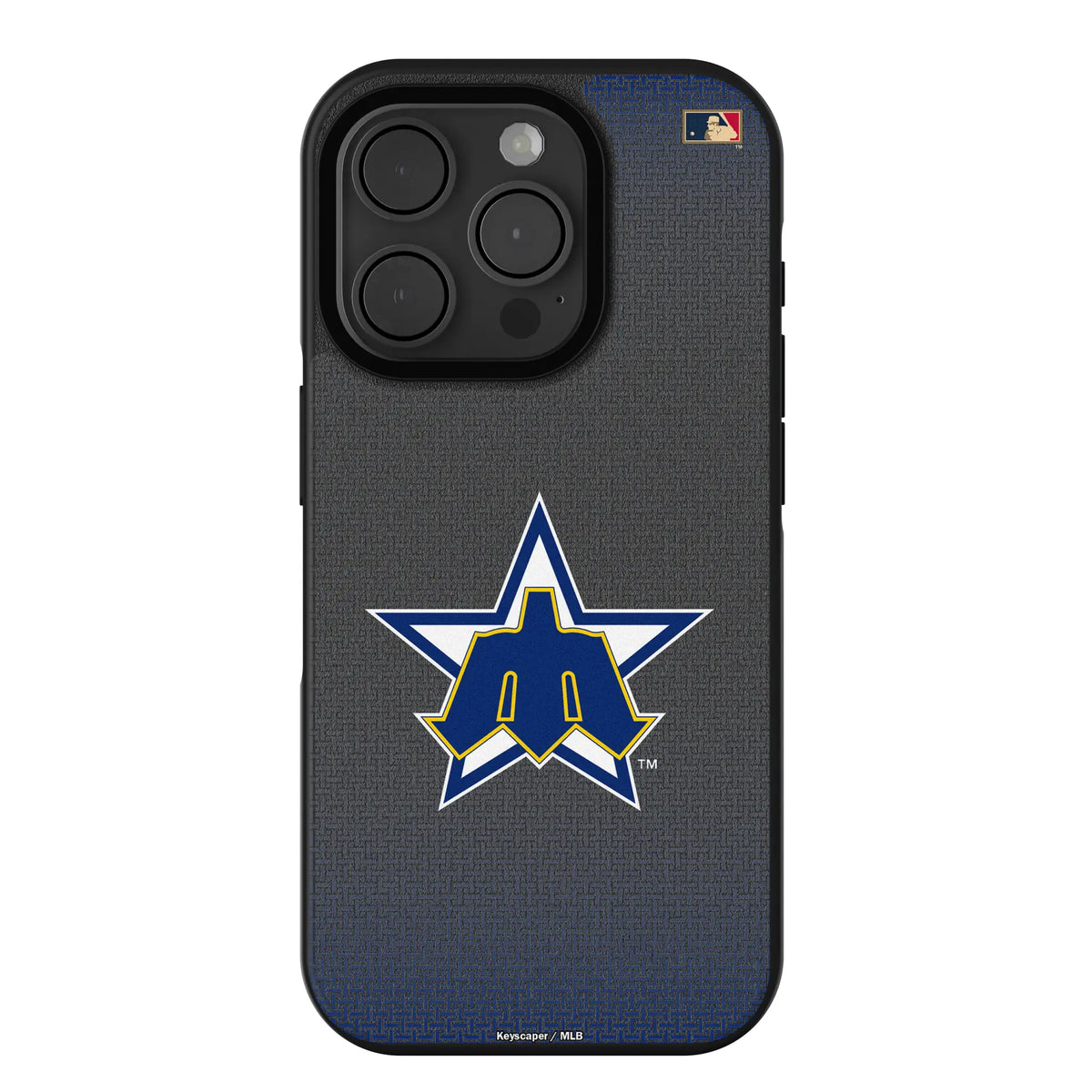 Seattle Mariners 1981-1986 - Cooperstown Collection Linen Bump Phone Case for Apple iPhone